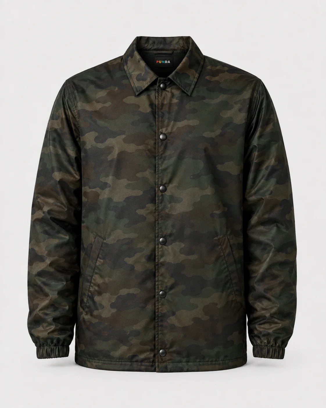 PUNDA Coach Jacket Forest Camo Depan