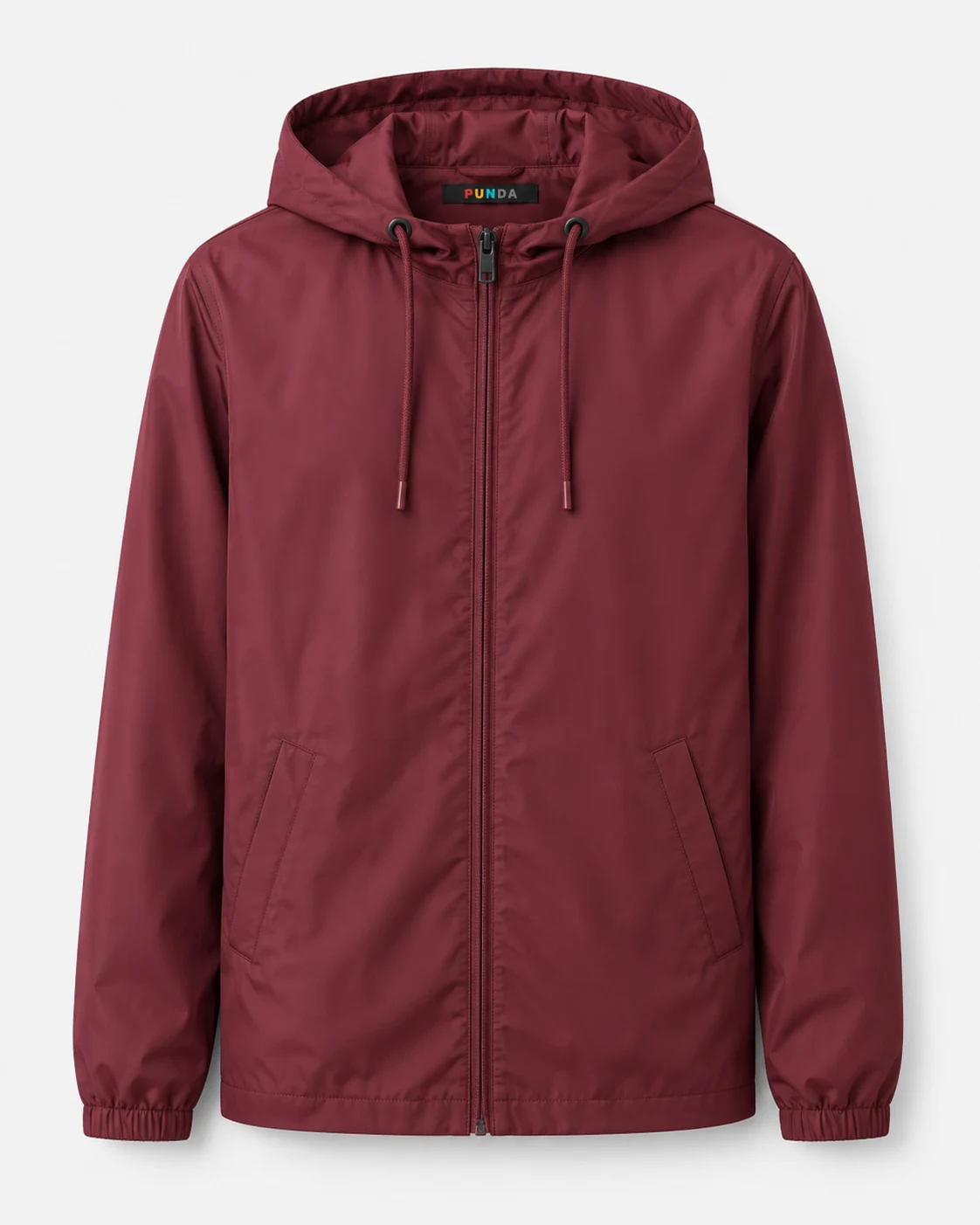 PUNDA Windbreaker Maroon Depan